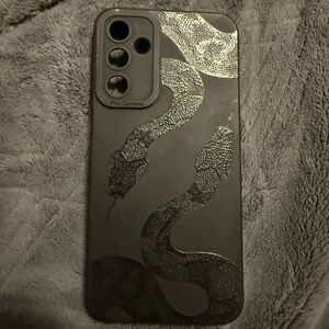 Stylish Black Snake Design Phone Case